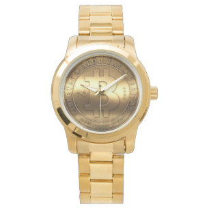 Bitcoin Golden Clock Watch