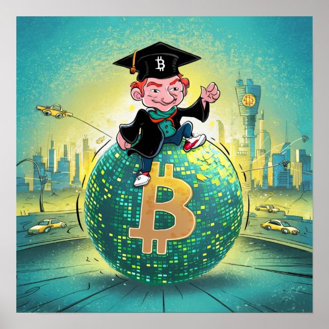 Bitcoin Graduation Poster (Front)