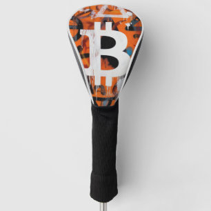 "Bitcoin Graffiti" (Style #2) Street Art Golf Head Cover
