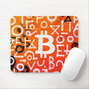 "Bitcoin Graffiti" (Style #7) Street Art Mouse Pad
