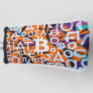 "Bitcoin Graffiti" (Style #8) Street Art Golf Head Cover
