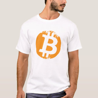 Bitcoin Grunge Logo T-Shirt - Embrace the Crypto