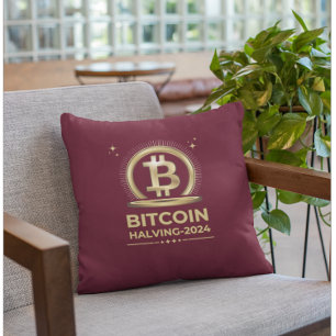 BITCOIN HALVING 2024 Crypto Digital Currency Cushion