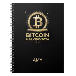 BITCOIN HALVING 2024 Crypto Digital Currency Notebook