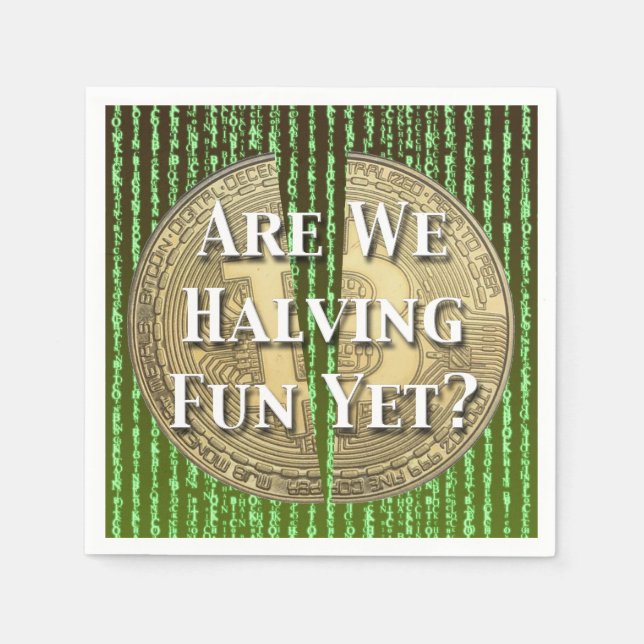 Bitcoin Halving Event Napkin (Front)