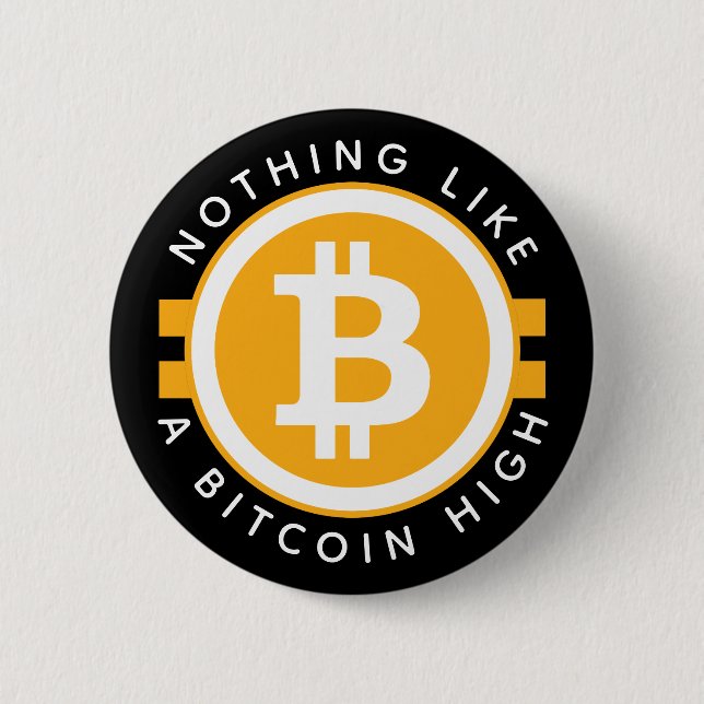 Bitcoin High 6 Cm Round Badge (Front)