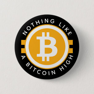 Bitcoin High 6 Cm Round Badge