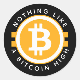 Bitcoin High Classic Round Sticker