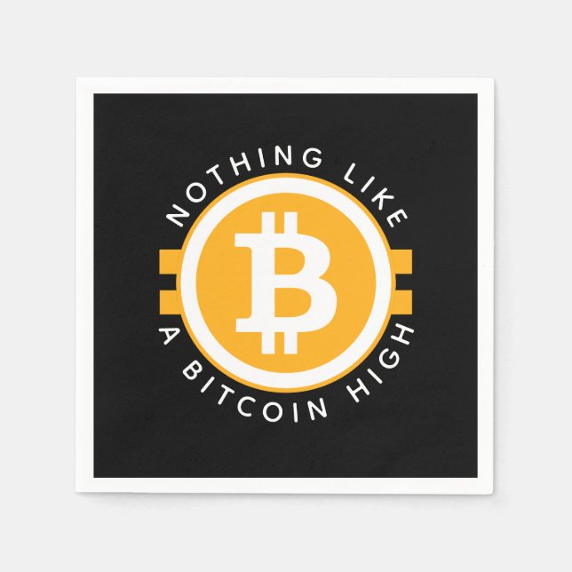 Bitcoin High Napkin (Front)