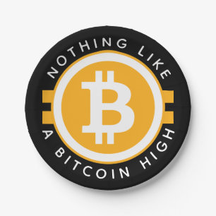 Bitcoin High Paper Plate