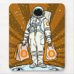 BITCOIN-HODL-Crypto Astronaut Mouse Pad