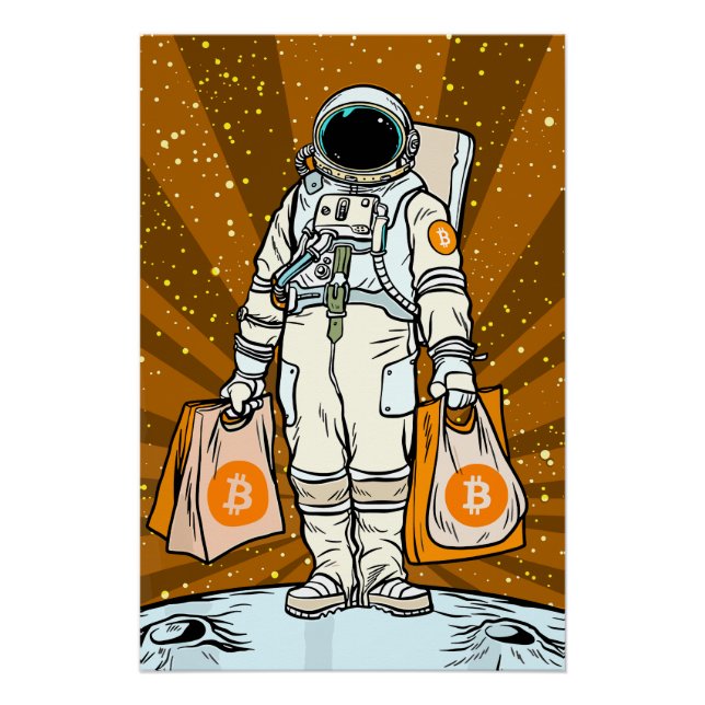 BITCOIN-HODL-Crypto Astronaut Poster (Front)