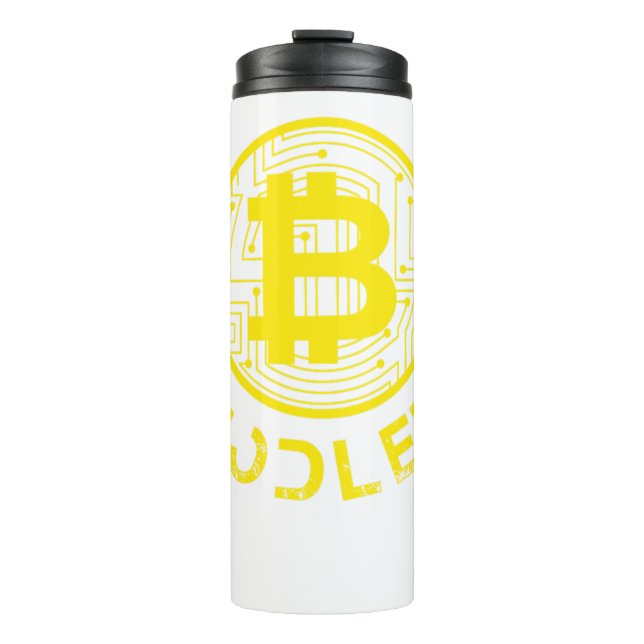 Bitcoin Hodler Crypto BTC Cryptocurrency Gift Thermal Tumbler (Front)