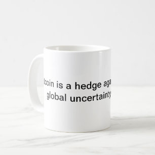 Bitcoin is a hedge coffee mug