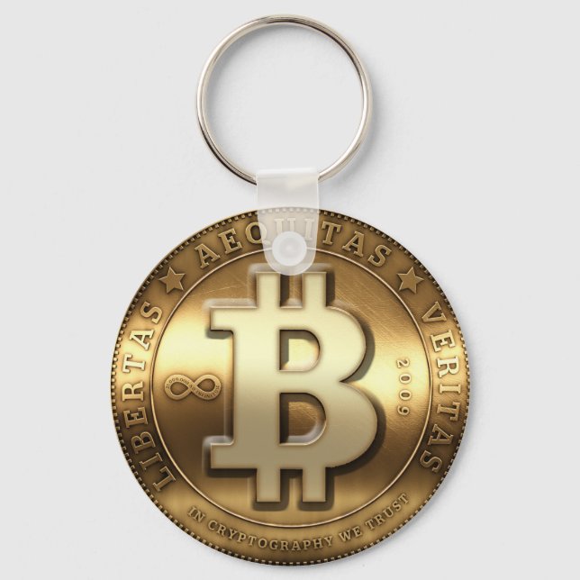 Bitcoin Key Hanger Key Ring (Front)