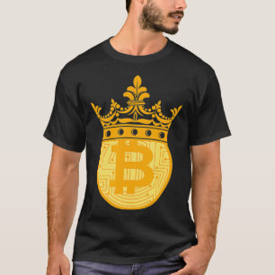 Bitcoin King Crown BTC Money Cryptocurrency Blockc T-Shirt