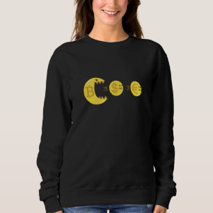 Bitcoin Krypto Coin Token Mining Blockchain Curren Sweatshirt