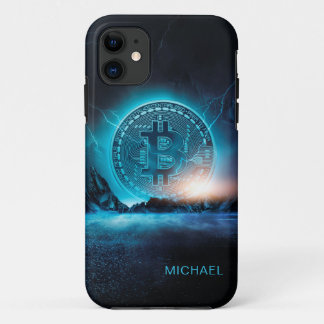 Bitcoin Landing Crypto BTC Personalised Name iPhone 11 Case
