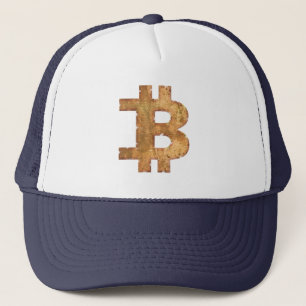 bitcoin letter b vintage cryptocurrency gift trucker hat
