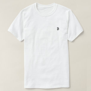 Bitcoin Line Art Logo (Black ₿) T-Shirt