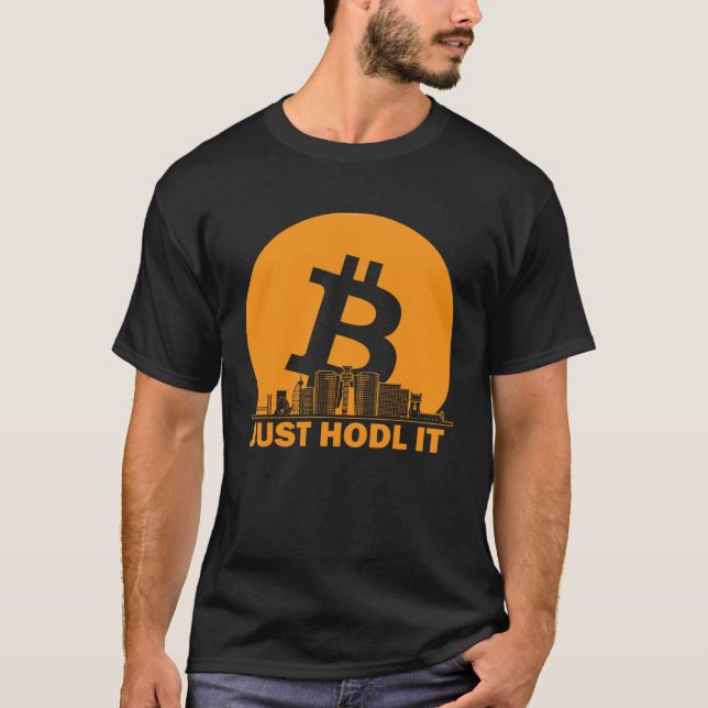 Bitcoin Lisbon Skyline  Lisbon Bitcoin Maximalist T-Shirt (Front)