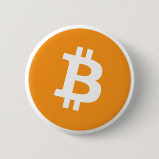 Bitcoin logo 6 cm round badge