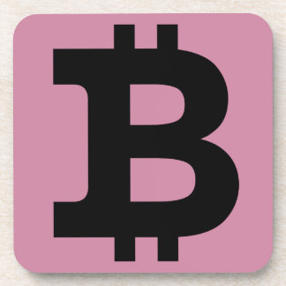 Bitcoin logo coaster