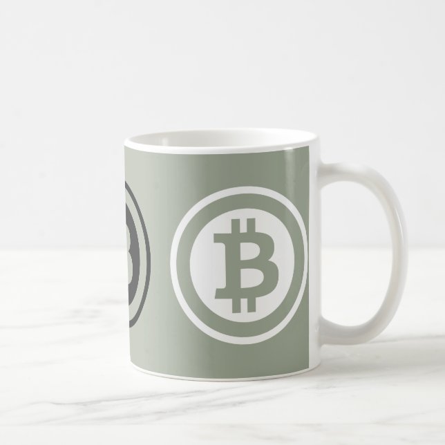 Bitcoin logo coffee mug (Right)