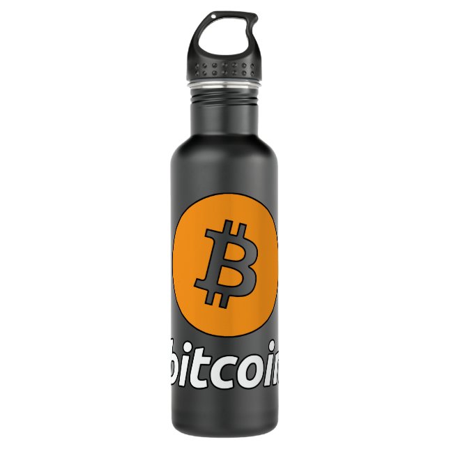 Bitcoin Logo Cryptocurrency BTC Hoodie 710 Ml Water Bottle (Front)