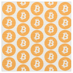 Bitcoin logo fabric
