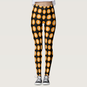 Bitcoin Logo Flip Flops Leggings