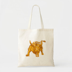 Bitcoin Logo Gold Bull Tote Bag