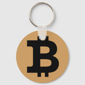 Bitcoin logo key ring