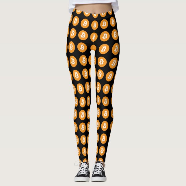 Bitcoin Logo Leggings (Front)