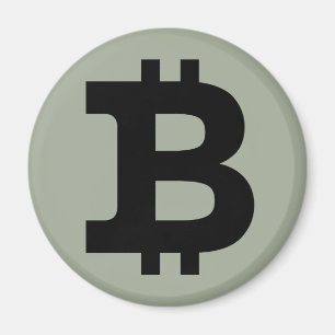 Bitcoin logo magnet