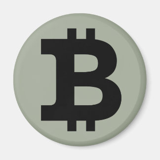 Bitcoin logo magnet
