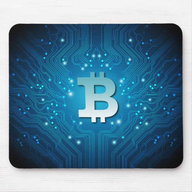 Bitcoin logo mouse pad (Front)