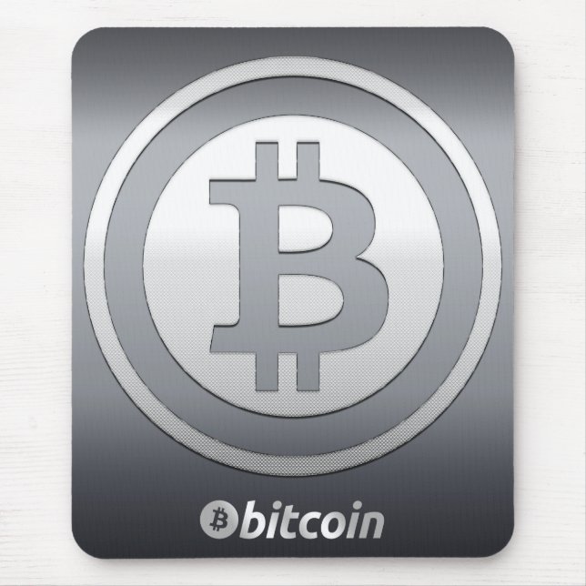 Bitcoin logo mouse pad (Front)