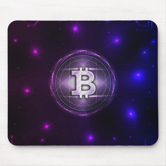 Bitcoin logo mouse pad (Front)