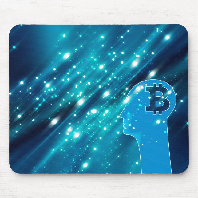 Bitcoin logo mouse pad (Front)