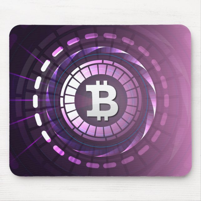 Bitcoin logo mouse pad (Front)