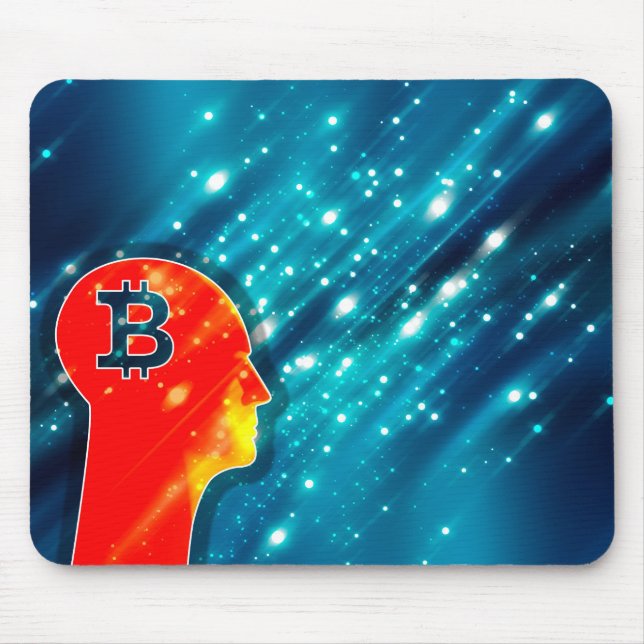 Bitcoin logo mouse pad (Front)