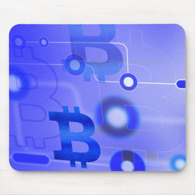Bitcoin logo mouse pad (Front)
