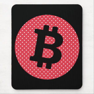 Bitcoin logo mouse pad