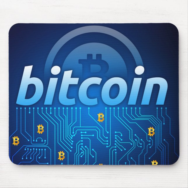 Bitcoin logo mouse pad (Front)