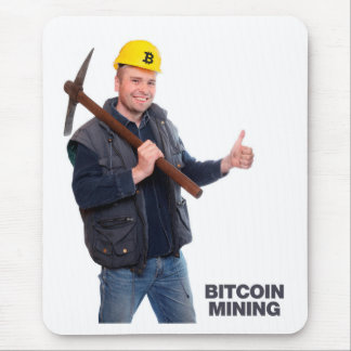 Bitcoin logo mouse pad