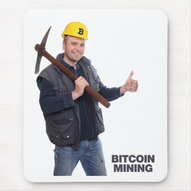 Bitcoin logo mouse pad (Front)