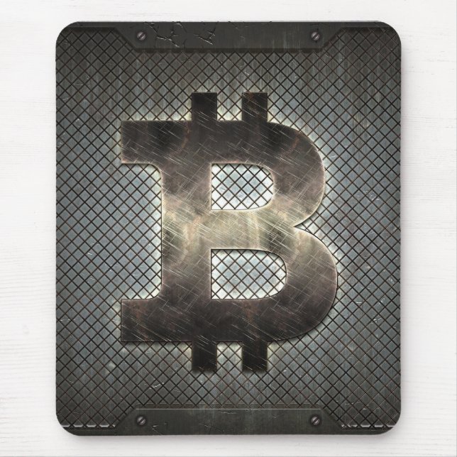 Bitcoin logo mouse pad (Front)