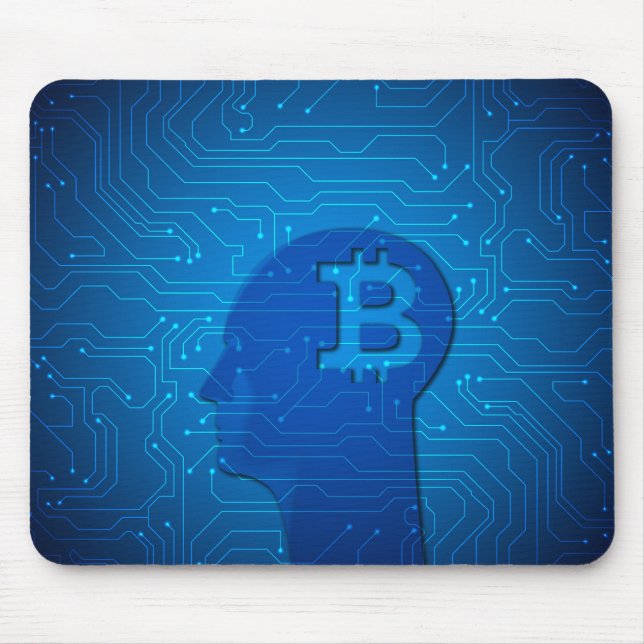 Bitcoin logo mouse pad (Front)