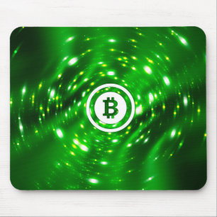 Bitcoin logo mouse pad